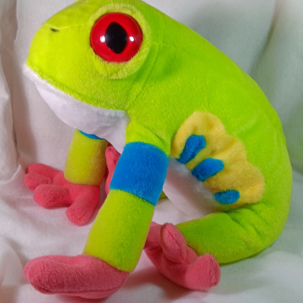 Tree Frog Plush Wild Republic Red Eyed Stuffed Cutie - Picture 3 of 5